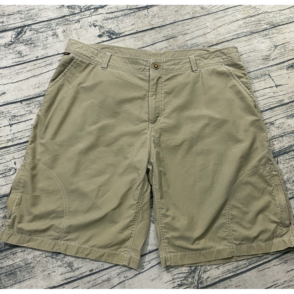 Kuhl Mens 40‎ Renegade Shorts Kuhl Dry Vintage Y2K 7 Pocket Utility Brown